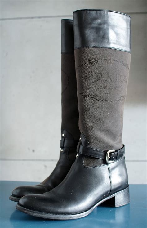 prada boots high|vintage Prada boots.